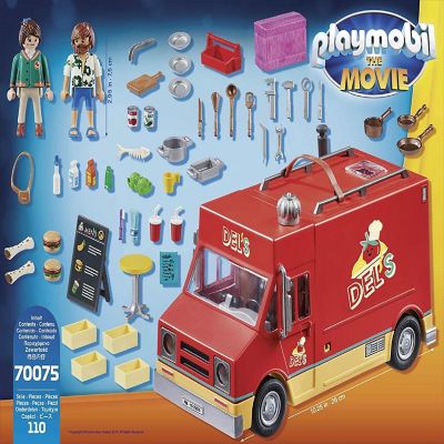 Playmobil The Movie 70075 Del's Food Truck Building Set  110 Pieces Image 2