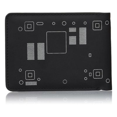 PlayStation PS1 Console Men's Bi-Fold Wallet Black Image 1