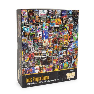 PlayStation Video Game Box Collage 1000-Piece Jigsaw Puzzle Image 1