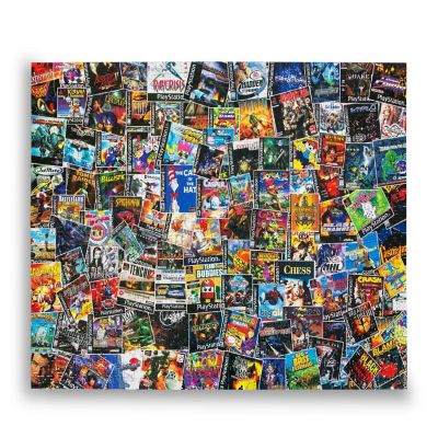 PlayStation Video Game Box Collage 1000-Piece Jigsaw Puzzle Image 2