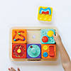 PlayTab Modular Wooden Activity Board &amp;#8211; Magnetic Base for Sensory Play Tiles Image 2