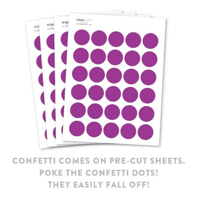 Plum Purple Confetti 180-Pack Image 1