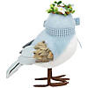 Plush Bluebird with Gingham Bow Easter Figurine - 7.25" Image 4
