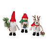 Plush Santa Snowman And Moose (Set Of 6) 8"H, 9"H, 10.5"H Fabric Image 1