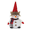 Plush Snowman With Hat And Scarf (Set Of 2) 8"H, 10.5"H Polyester Image 2