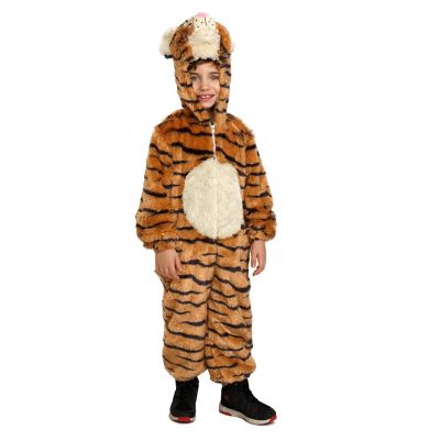 Plush Tiger Costume - Kids T4 Image 1