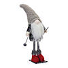 Plush Winter Gnome On Skis (Set Of 2) 14.5"H Polyester Image 2