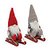 Plush Winter Gnome On Sled (Set Of 2) 13.5"H Polyester Image 1
