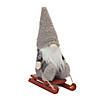 Plush Winter Gnome On Sled (Set Of 2) 13.5"H Polyester Image 2