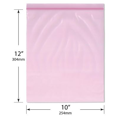 Plymor 10" x 12" (Pack of 200), 4 Mil Heavy Duty Anti-Static Zipper Reclosable Plastic Bags Image 1