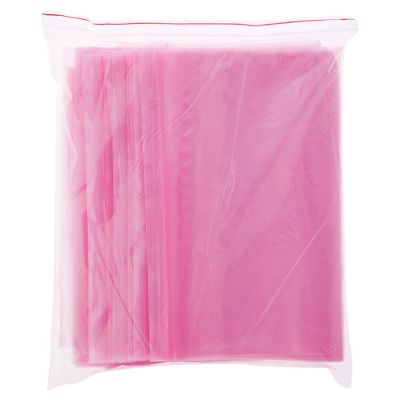 Plymor 13" x 18" (Pack of 100), 4 Mil Heavy Duty Anti-Static Zipper Reclosable Plastic Bags Image 2