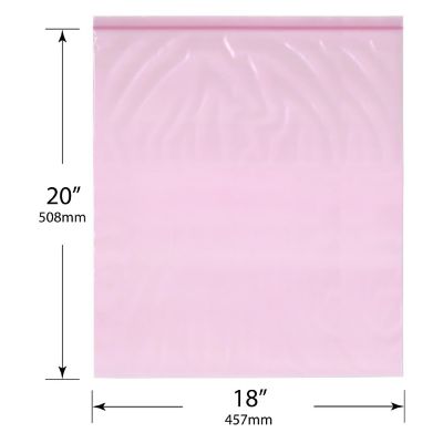 Plymor 18" x 20" (Pack of 100), 4 Mil Heavy Duty Anti-Static Zipper Reclosable Plastic Bags Image 1