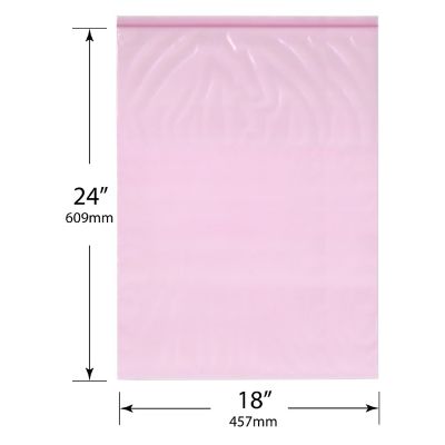 Plymor 18" x 24" (Pack of 100), 4 Mil Heavy Duty Anti-Static Zipper Reclosable Plastic Bags Image 1