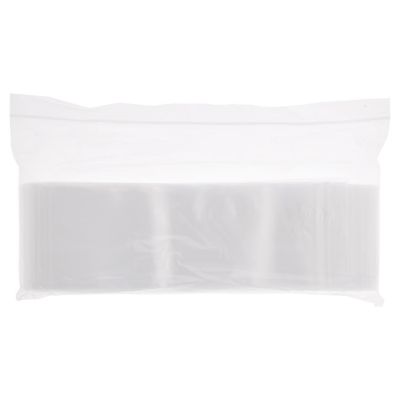 Plymor 3" x 8" (Pack of 100), 4 Mil Heavy Duty Zipper Reclosable Plastic Bags Image 2