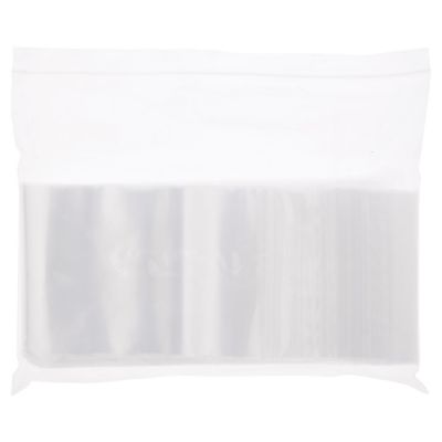 Plymor 4" x 16" (Pack of 200), 2 Mil Zipper Reclosable Plastic Bags Image 2