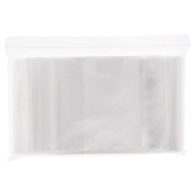 Plymor 4" x 5" (Pack of 200), 2 Mil White-Block Zipper Reclosable Plastic Bags Image 2