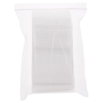 Plymor 4" x 6" (Pack of 100), 6 Mil Industrial Duty White-Block Zipper Reclosable Plastic Bags Image 2