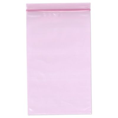 Plymor 5" x 8" (Pack of 100), 4 Mil Heavy Duty Anti-Static Zipper Reclosable Plastic Bags Image 1