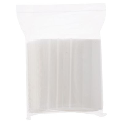 Plymor 6" x 10" (Pack of 100), 4 Mil Heavy Duty White-Block Zipper Reclosable Plastic Bags Image 2