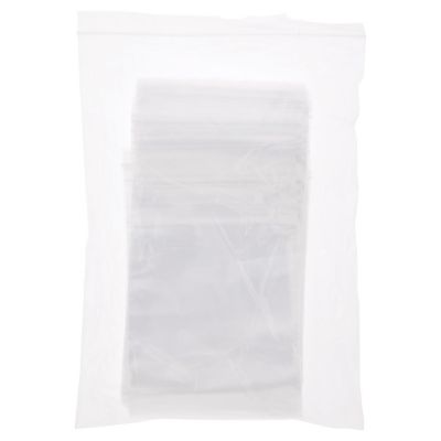 Plymor 6" x 18" (Pack of 100), 2 Mil Zipper Reclosable Plastic Bags Image 2