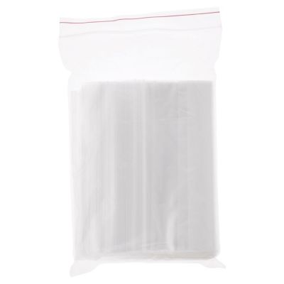 Plymor 6" x 6" (Pack of 200), 2 Mil White-Block Zipper Reclosable Plastic Bags Image 2