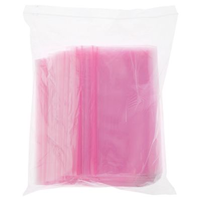 Plymor 8" x 10" (Pack of 100), 4 Mil Heavy Duty Anti-Static Zipper Reclosable Plastic Bags Image 1