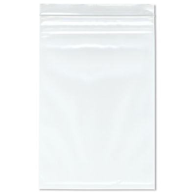 Plymor 8" x 12" (Case of 1,000), 4 Mil Heavy Duty Zipper Reclosable Plastic Bags Image 1