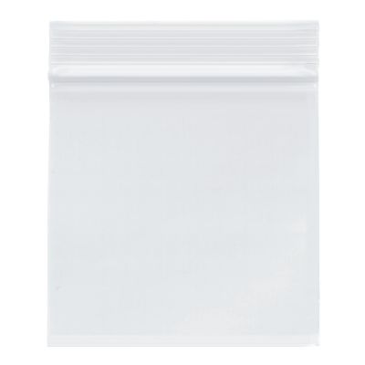 Plymor Heavy Duty Plastic Reclosable Zipper Bags, 4 Mil, 4" x 4" (Pack of 200) Image 1