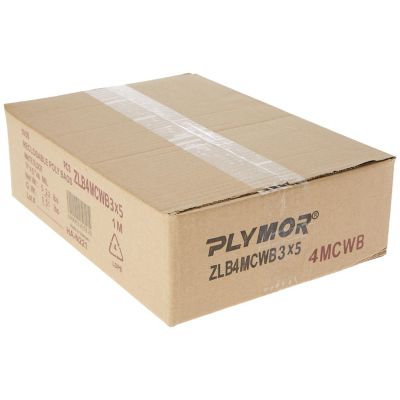 Plymor Heavy Duty Plastic Reclosable Zipper Bags With White Block, 4 Mil, 3" x 5" (Case of 1000) Image 2