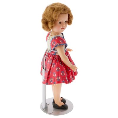 Plymor Silver Adjustable Doll Stand, fits 10 - 14 inch Dolls or Action Figures Image 1