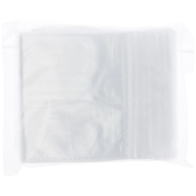 Plymor Zipper Reclosable Plastic Bags, 2 Mil, 5" x 10" (Pack of 100) Image 2
