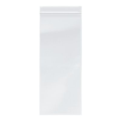 Plymor Zipper Reclosable Plastic Bags, 2 Mil, 5" x 12" (Pack of 200) Image 1
