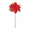 Poinsettia Stem (Set Of 2) 19.75"H Polyester Image 1