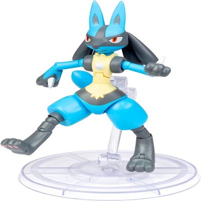 Pok&#233;mon 6" Lucario Articulated Battle Figure Toy with Display Stand - Officially Licensed - Collectible Pokemon Gift for Kids and Adults - Ages 4+ Image 2