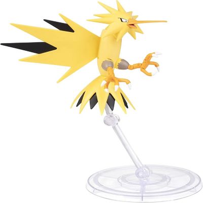 Pok&#233;mon 6" Zapdos Articulated Battle Figure Toy with Display Stand - Officially Licensed - Collectible Pokemon Gift for Kids and Adults - Ages 8+ Image 1