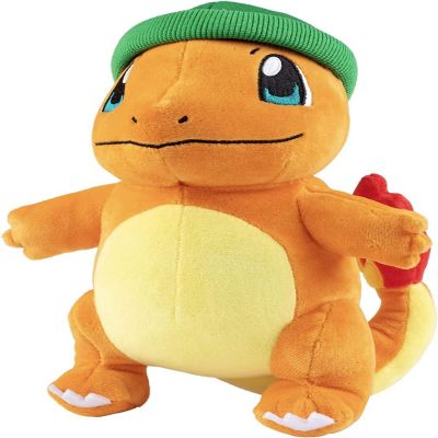 Pok&#233;mon 8" Charmander Plush Stuffed Animal Toy - with Winter Hat Accessory - Officially Licensed - Gift for Kids Image 2