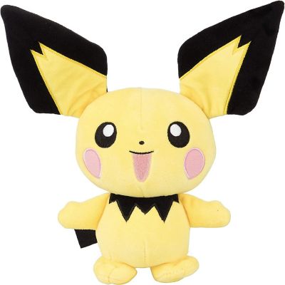 Pok&#233;mon 8" Pichu Plush Stuffed Animal Toy - Officially Licensed - Great Gift for KidsAge 2+ Image 1