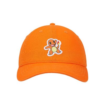 Pok&amp;#233;mon Charmander Printed Patch Orange Unstructured Baseball Cap Image 1