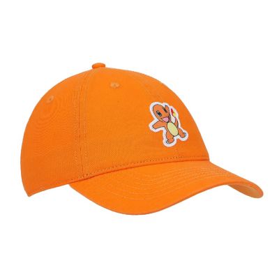 Pok&amp;#233;mon Charmander Printed Patch Orange Unstructured Baseball Cap Image 2