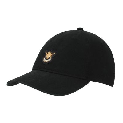 Pok&amp;#233;mon Eevee Printed Patch Black Unstructured Baseball Cap Image 1