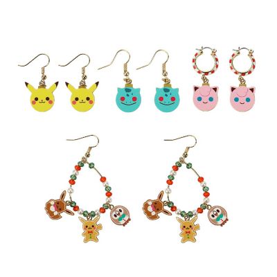 Pok&amp;#233;mon Holiday Theme 4-Pair Earring Set Image 1
