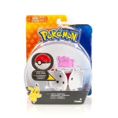 Pok&#233;mon Throw 'N' Pop Pok&#233; Ball & Ditto Set  Includes Ball & 2" Ditto Figure Image 3