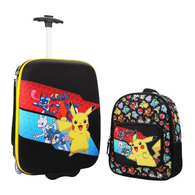 Pokemon Character Stripes 2-Pack Luggage Set Image 1