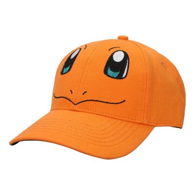 Pokemon Charmander Big Face Men's Orange Baseball Cap Image 1