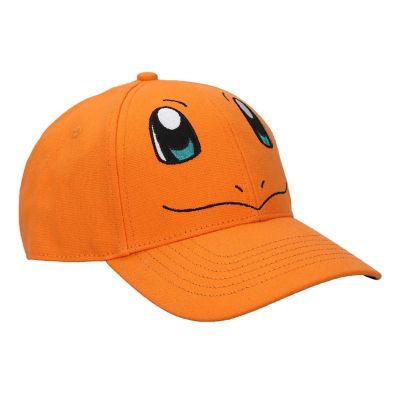 Pokemon Charmander Big Face Men's Orange Baseball Cap Image 1