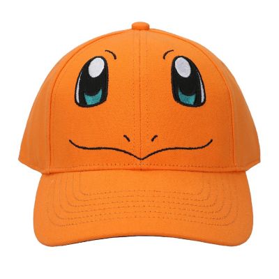 Pokemon Charmander Big Face Men's Orange Baseball Cap Image 2