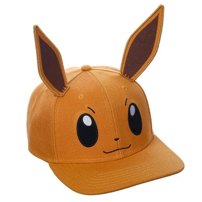 Pokemon Eevee 3D Cosplay Pre-Curved Snapback Hat Image 1