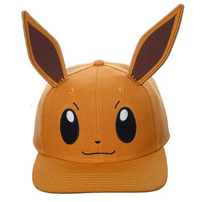Pokemon Eevee 3D Cosplay Pre-Curved Snapback Hat Image 2