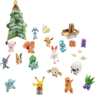 Pokemon Holiday Advent Calendar for Kids, 24 Gift Pieces - Includes 16 Toy Character Figures & 8 Christmas Accessories - Ages 4+ Image 2