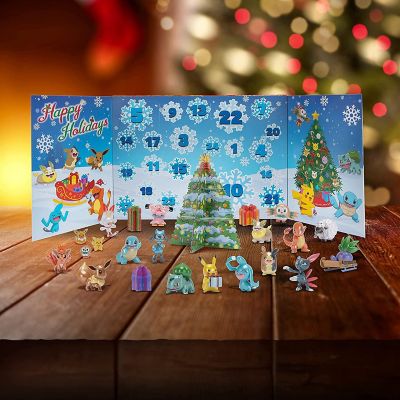 Pokemon Holiday Advent Calendar for Kids, 24 Gift Pieces - Includes 16 Toy Character Figures & 8 Christmas Accessories - Ages 4+ Image 3